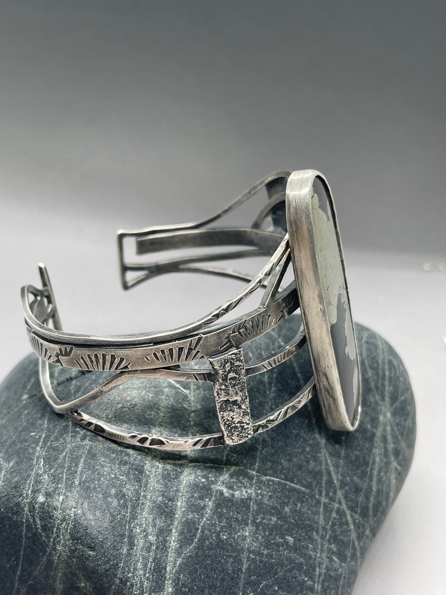 Apache Gold Geometric Sterling Silver Bracelet