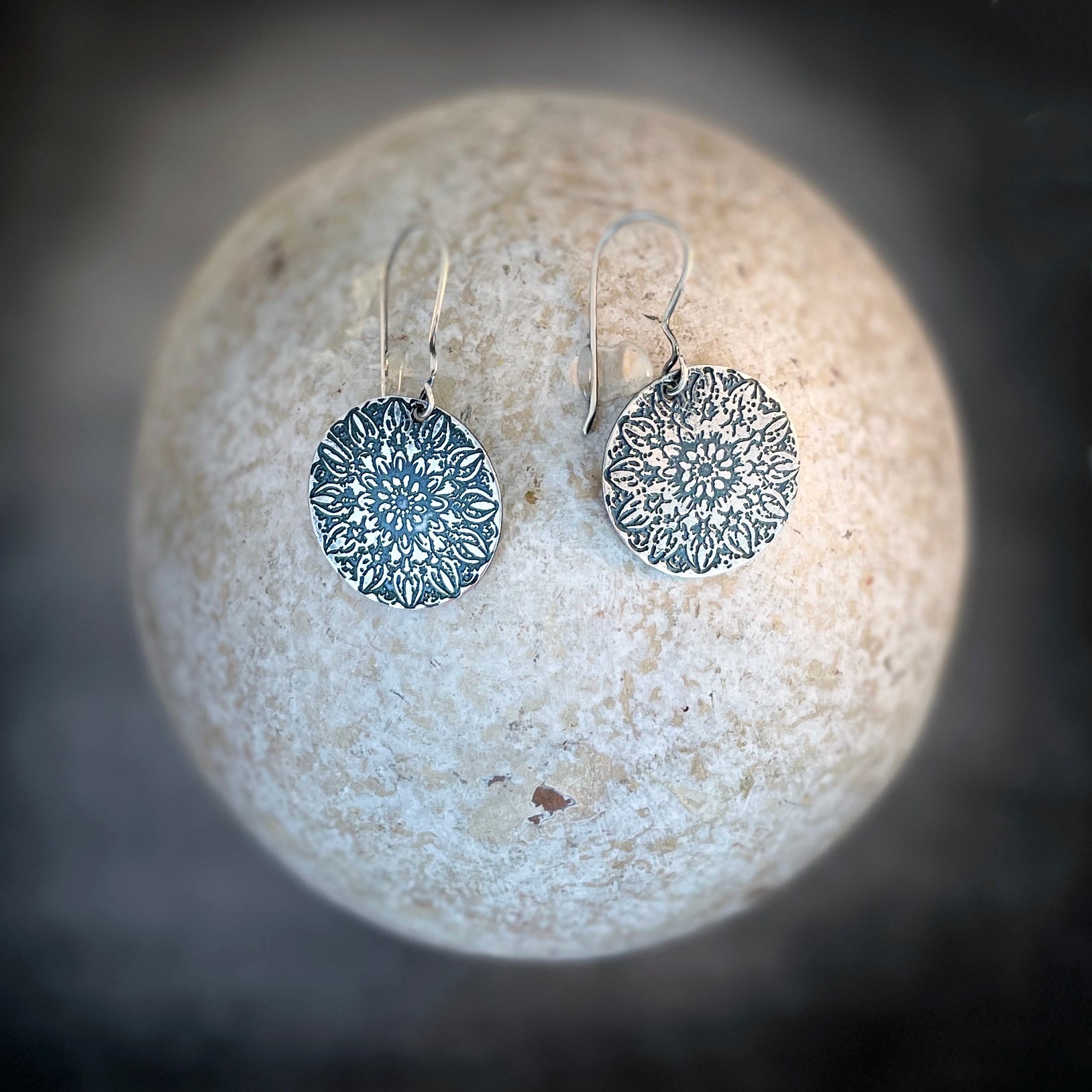 Sterling Silver Mandala Earrings - Sable Design