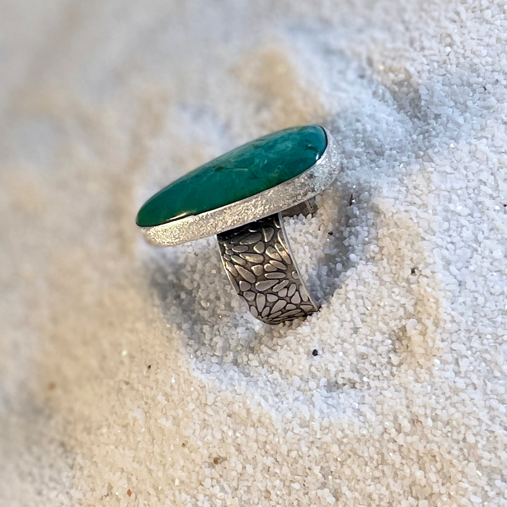 Turquoise Statement Ring - Sable Design
