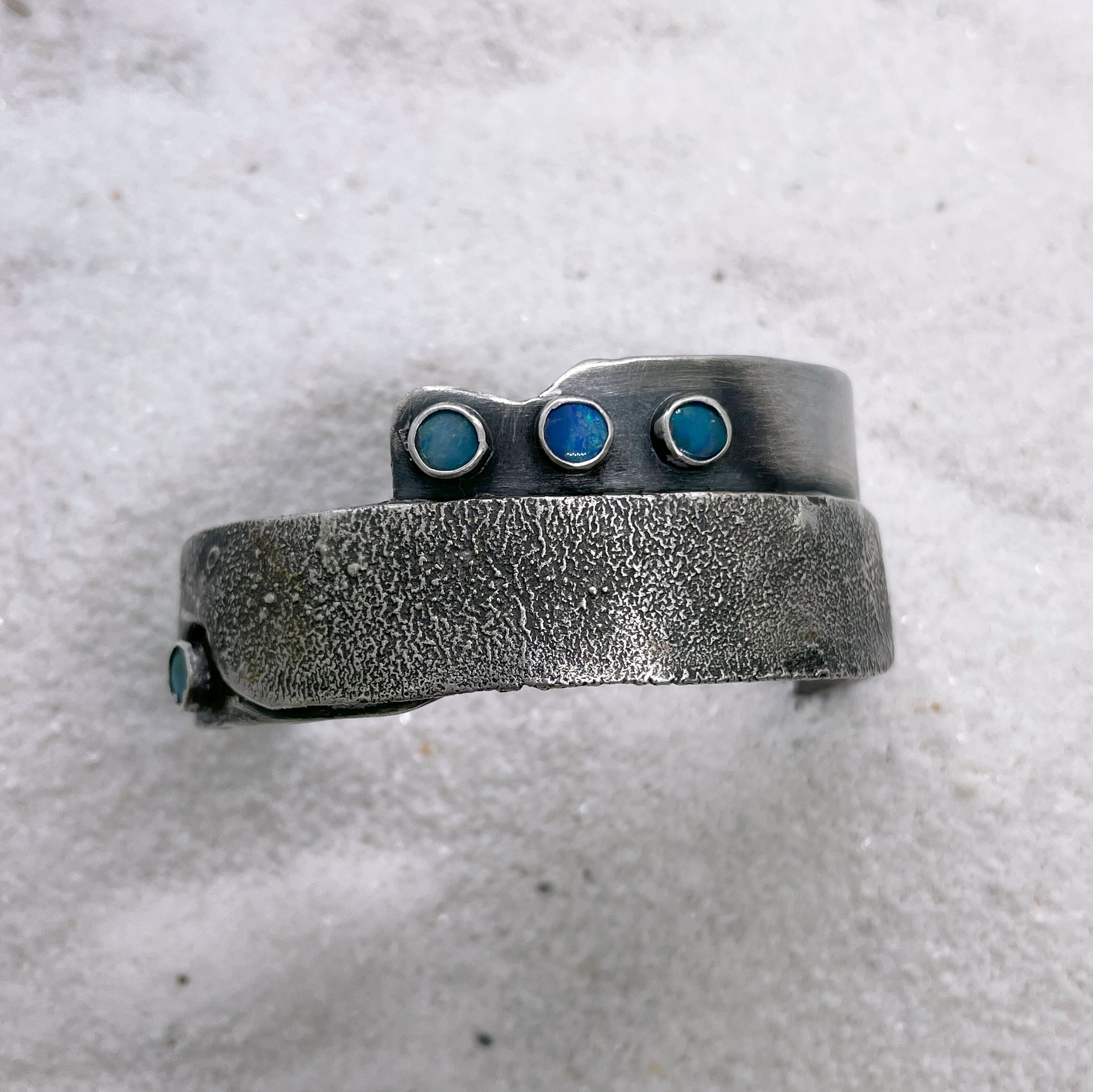 Opal and Sterling Silver Cuff - Sable Design